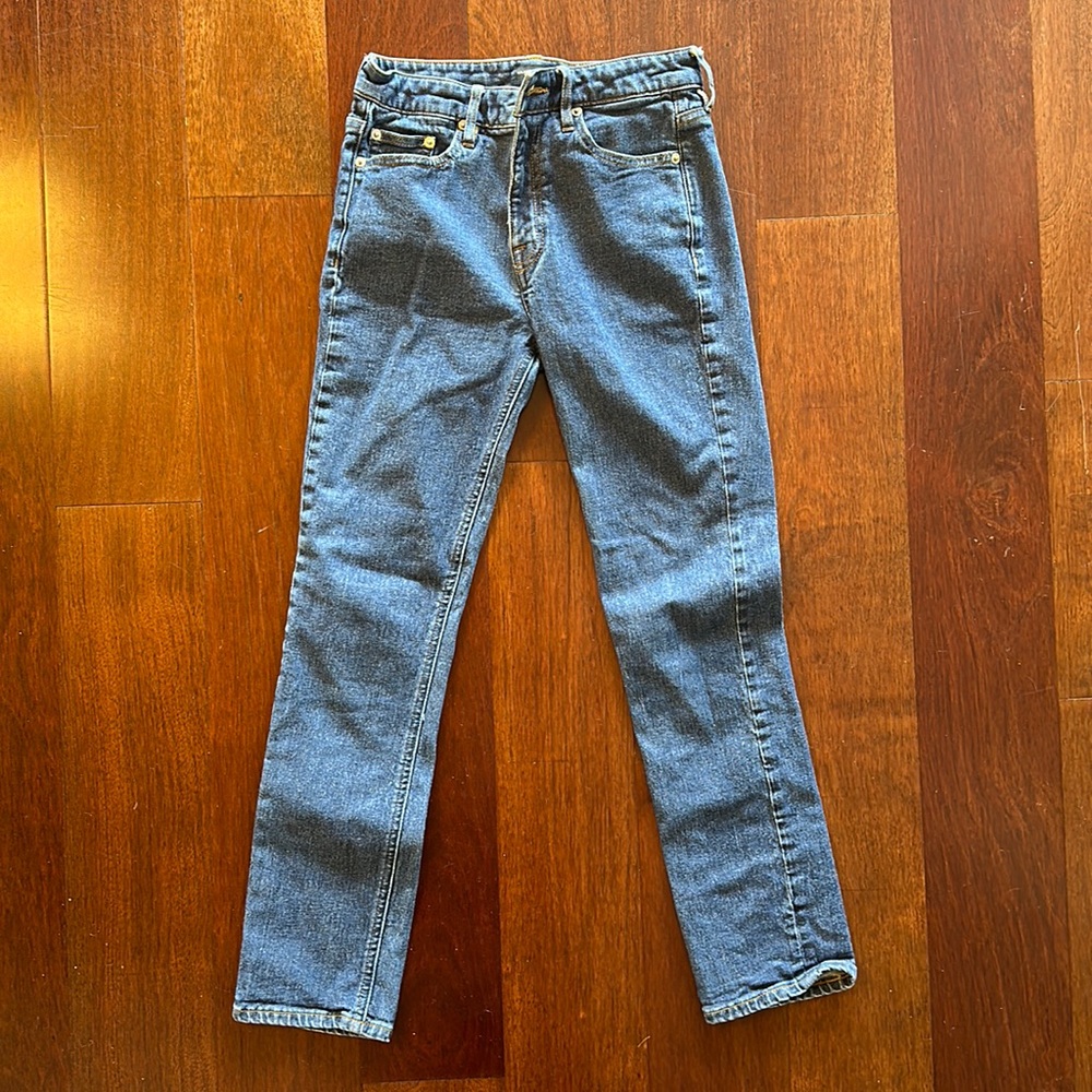 Club Monaco Blue Indigo High Rise Skinny Jeans